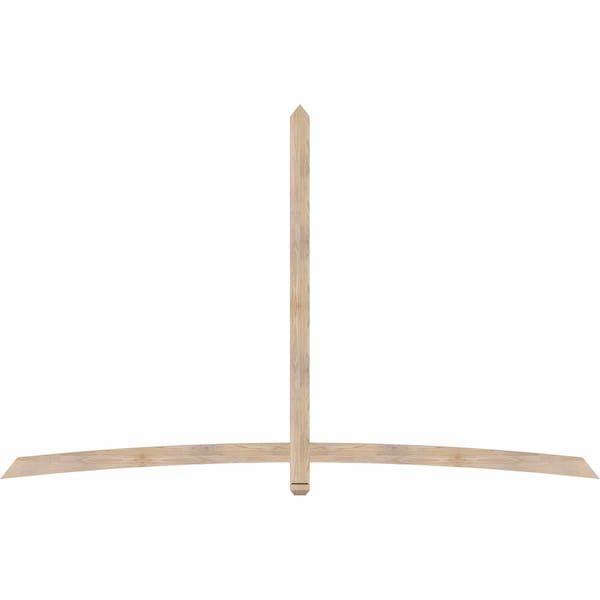 Ekena Millwork Bellingham Smooth Timber Gable Bracket, Douglas Fir, 108"W x 68"H x 1 1/2"D x 3 1/2"F, 15/12 Pitch GBW108X68X0204BEL00SDF - main